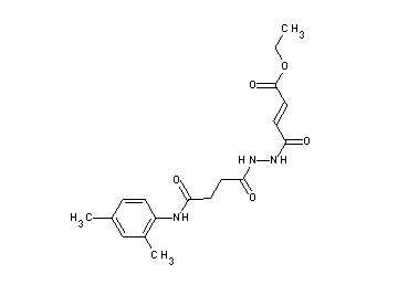 ethyl 4-(2-{4-[(2,4-dimethylphenyl)amino]-4-oxobutanoyl}hydrazino)-4-oxo-2-butenoate - Click Image to Close