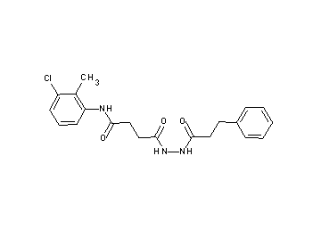 N-(3-chloro-2-methylphenyl)-4-oxo-4-[2-(3-phenylpropanoyl)hydrazino]butanamide - Click Image to Close