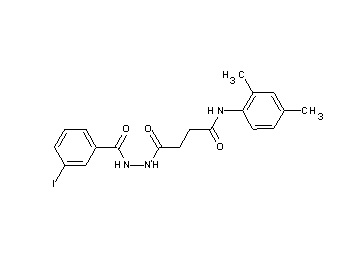 N-(2,4-dimethylphenyl)-4-[2-(3-iodobenzoyl)hydrazino]-4-oxobutanamide