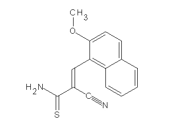 2-cyano-3-(2-methoxy-1-naphthyl)-2-propenethioamide - Click Image to Close