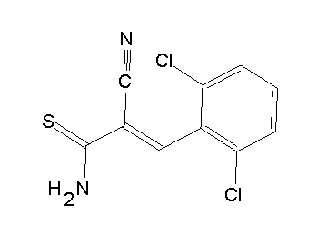 2-cyano-3-(2,6-dichlorophenyl)-2-propenethioamide