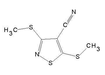 3,5-bis(methylsulfanyl)-4-isothiazolecarbonitrile - Click Image to Close
