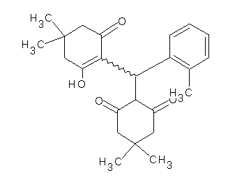 2-[(2-hydroxy-4,4-dimethyl-6-oxo-1-cyclohexen-1-yl)(2-methylphenyl)methyl]-5,5-dimethyl-1,3-cyclohexanedione - Click Image to Close