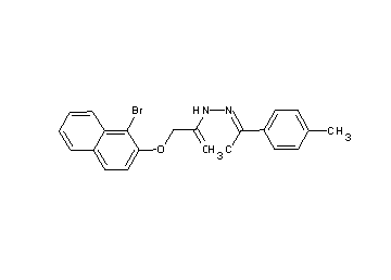 2-[(1-bromo-2-naphthyl)oxy]-N'-[1-(4-methylphenyl)ethylidene]acetohydrazide - Click Image to Close