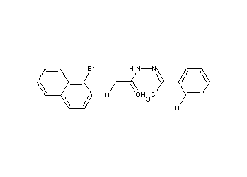 2-[(1-bromo-2-naphthyl)oxy]-N'-[1-(2-hydroxyphenyl)ethylidene]acetohydrazide - Click Image to Close