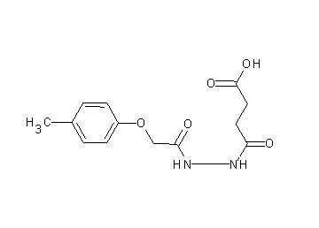 4-{2-[(4-methylphenoxy)acetyl]hydrazino}-4-oxobutanoic acid - Click Image to Close