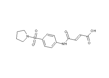 4-oxo-4-{[4-(1-pyrrolidinylsulfonyl)phenyl]amino}-2-butenoic acid