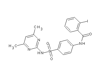 N-(4-{[(4,6-dimethyl-2-pyrimidinyl)amino]sulfonyl}phenyl)-2-iodobenzamide - Click Image to Close
