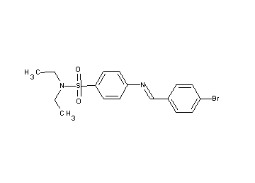 4-[(4-bromobenzylidene)amino]-N,N-diethylbenzenesulfonamide - Click Image to Close