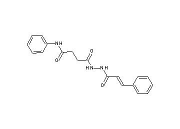 4-(2-cinnamoylhydrazino)-4-oxo-N-phenylbutanamide - Click Image to Close