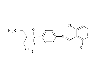 4-[(2,6-dichlorobenzylidene)amino]-N,N-diethylbenzenesulfonamide