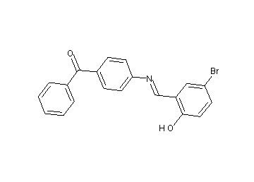 {4-[(5-bromo-2-hydroxybenzylidene)amino]phenyl}(phenyl)methanone - Click Image to Close