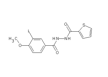 N'-(3-iodo-4-methoxybenzoyl)-2-thiophenecarbohydrazide - Click Image to Close