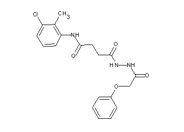 N-(3-chloro-2-methylphenyl)-4-oxo-4-[2-(phenoxyacetyl)hydrazino]butanamide - Click Image to Close