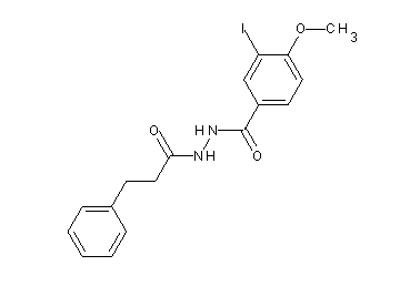 3-iodo-4-methoxy-N'-(3-phenylpropanoyl)benzohydrazide - Click Image to Close