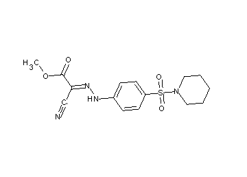 methyl cyano{[4-(1-piperidinylsulfonyl)phenyl]hydrazono}acetate - Click Image to Close
