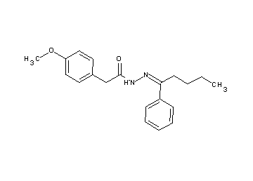 2-(4-methoxyphenyl)-N'-(1-phenylpentylidene)acetohydrazide - Click Image to Close