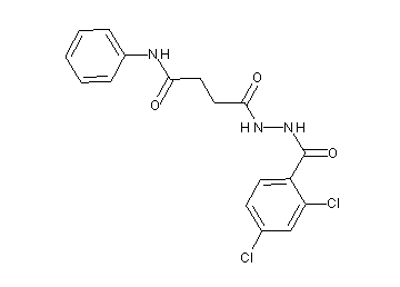 4-[2-(2,4-dichlorobenzoyl)hydrazino]-4-oxo-N-phenylbutanamide - Click Image to Close