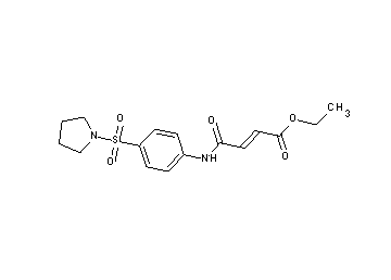 ethyl 4-oxo-4-{[4-(1-pyrrolidinylsulfonyl)phenyl]amino}-2-butenoate - Click Image to Close