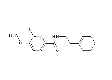 N-[2-(1-cyclohexen-1-yl)ethyl]-3-iodo-4-methoxybenzamide - Click Image to Close