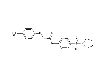2-(4-methylphenoxy)-N-[4-(1-pyrrolidinylsulfonyl)phenyl]acetamide - Click Image to Close