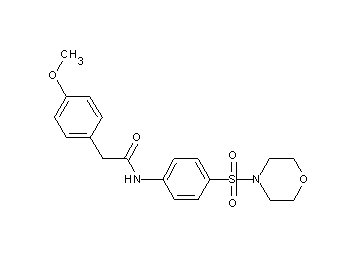 2-(4-methoxyphenyl)-N-[4-(4-morpholinylsulfonyl)phenyl]acetamide - Click Image to Close