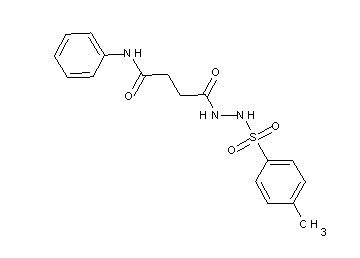 4-{2-[(4-methylphenyl)sulfonyl]hydrazino}-4-oxo-N-phenylbutanamide - Click Image to Close