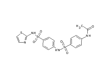 N-{4-[({4-[(1,3-thiazol-2-ylamino)sulfonyl]phenyl}amino)sulfonyl]phenyl}acetamide - Click Image to Close