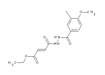 ethyl 4-[2-(3-iodo-4-methoxybenzoyl)hydrazino]-4-oxo-2-butenoate - Click Image to Close