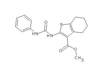 methyl 2-[(anilinocarbonyl)amino]-4,5,6,7-tetrahydro-1-benzothiophene-3-carboxylate - Click Image to Close
