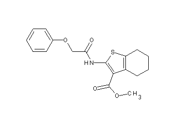 methyl 2-[(phenoxyacetyl)amino]-4,5,6,7-tetrahydro-1-benzothiophene-3-carboxylate - Click Image to Close