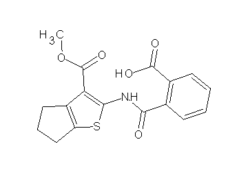 2-({[3-(methoxycarbonyl)-5,6-dihydro-4H-cyclopenta[b]thien-2-yl]amino}carbonyl)benzoic acid - Click Image to Close