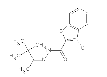 3-chloro-N'-(1,2,2-trimethylpropylidene)-1-benzothiophene-2-carbohydrazide - Click Image to Close