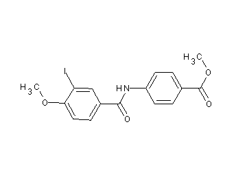 methyl 4-[(3-iodo-4-methoxybenzoyl)amino]benzoate - Click Image to Close