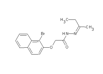 2-[(1-bromo-2-naphthyl)oxy]-N'-(1-methylpropylidene)acetohydrazide