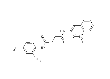 N-(2,4-dimethylphenyl)-4-[2-(2-nitrobenzylidene)hydrazino]-4-oxobutanamide - Click Image to Close