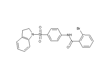 2-bromo-N-[4-(2,3-dihydro-1H-indol-1-ylsulfonyl)phenyl]benzamide - Click Image to Close