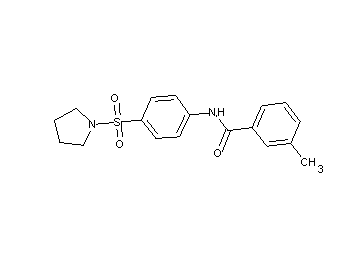 3-methyl-N-[4-(1-pyrrolidinylsulfonyl)phenyl]benzamide - Click Image to Close