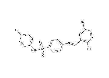 4-[(5-bromo-2-hydroxybenzylidene)amino]-N-(4-fluorophenyl)benzenesulfonamide - Click Image to Close