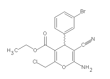 ethyl 6-amino-4-(3-bromophenyl)-2-(chloromethyl)-5-cyano-4H-pyran-3-carboxylate - Click Image to Close