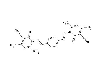 1,1'-[1,4-phenylenebis(methylylidenenitrilo)]bis(4,6-dimethyl-2-oxo-1,2-dihydro-3-pyridinecarbonitrile)