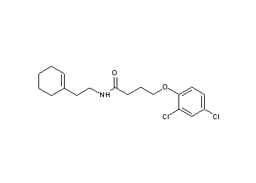 N-[2-(1-cyclohexen-1-yl)ethyl]-4-(2,4-dichlorophenoxy)butanamide - Click Image to Close