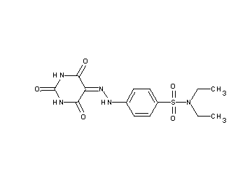 N,N-diethyl-4-[2-(2,4,6-trioxotetrahydro-5(2H)-pyrimidinylidene)hydrazino]benzenesulfonamide - Click Image to Close