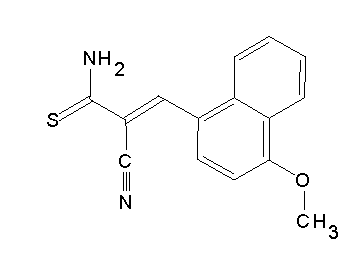 2-cyano-3-(4-methoxy-1-naphthyl)-2-propenethioamide - Click Image to Close