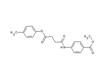 methyl 4-{[4-(4-methylphenoxy)-4-oxobutanoyl]amino}benzoate - Click Image to Close