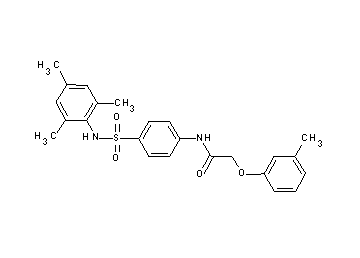 N-{4-[(mesitylamino)sulfonyl]phenyl}-2-(3-methylphenoxy)acetamide - Click Image to Close