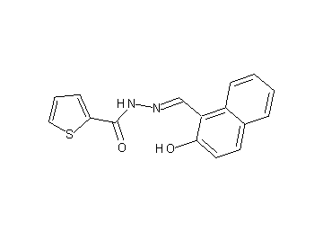 N'-[(2-hydroxy-1-naphthyl)methylene]-2-thiophenecarbohydrazide - Click Image to Close