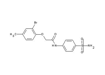 N-[4-(aminosulfonyl)phenyl]-2-(2-bromo-4-methylphenoxy)acetamide - Click Image to Close