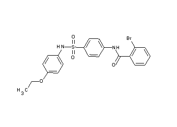 2-bromo-N-(4-{[(4-ethoxyphenyl)amino]sulfonyl}phenyl)benzamide - Click Image to Close