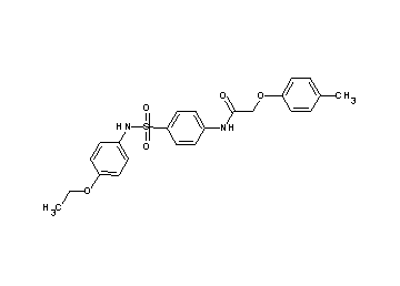 N-(4-{[(4-ethoxyphenyl)amino]sulfonyl}phenyl)-2-(4-methylphenoxy)acetamide - Click Image to Close